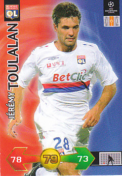 Jeremy Toulalan Olympique Lyonnais 2009/10 Panini Super Strikes CL Update #443